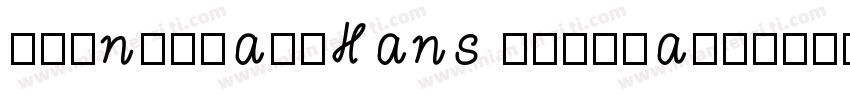 KeynoteartHans Regular字体转换